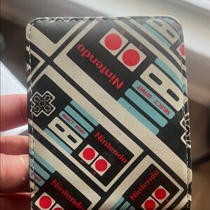 Nintendo Retro Controller Wallet - Black, Cream, Red, Teal